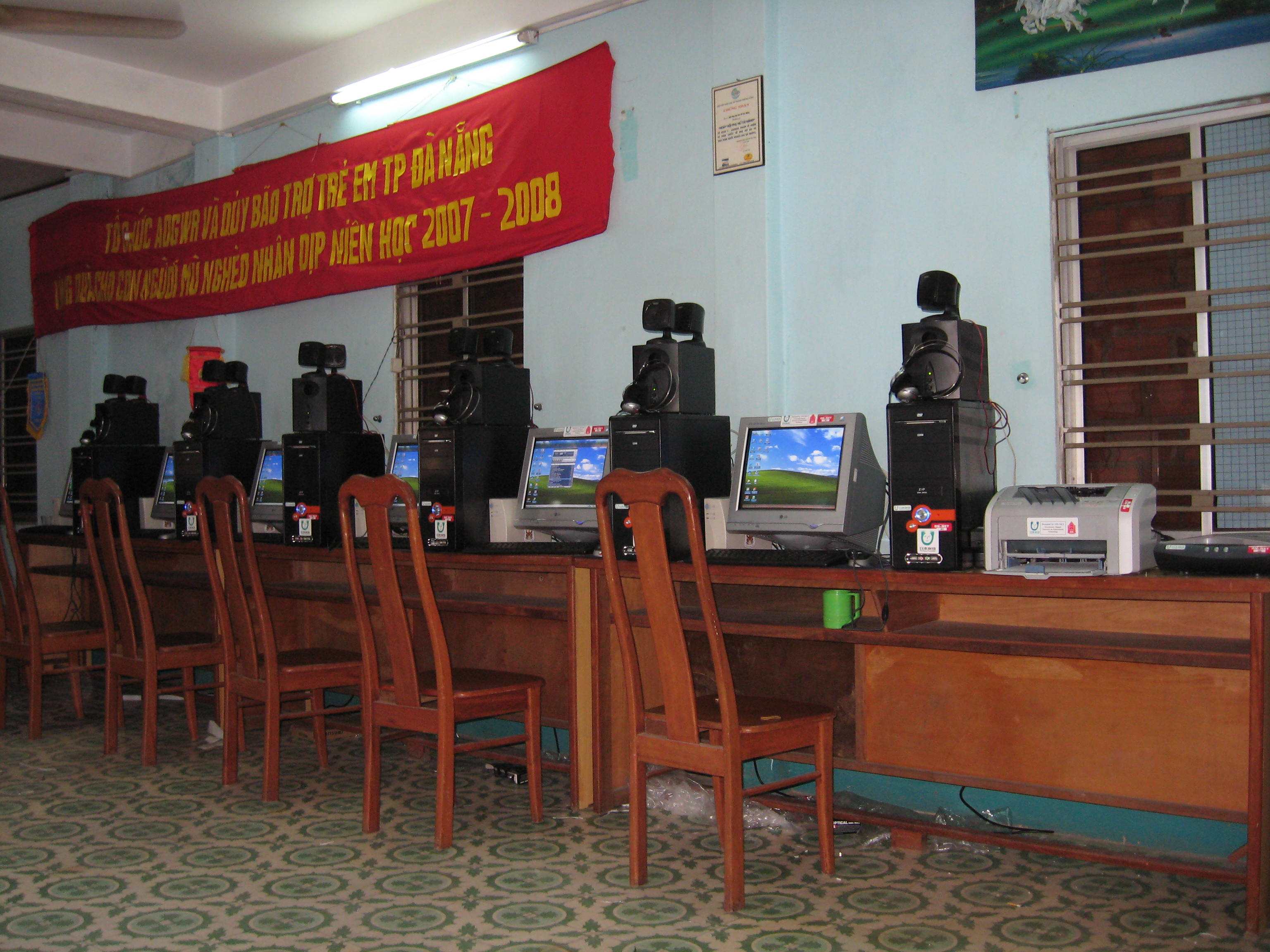 Computer room in Danang