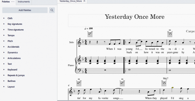 Musescore's live Braille view